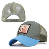 animal cartoon rabbit embroidery baseball net cap