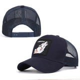 animal cartoon rabbit embroidery baseball net cap