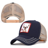 animal cartoon rabbit embroidery baseball net cap