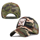 animal cartoon rabbit embroidery baseball net cap