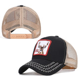 animal cartoon rabbit embroidery baseball net cap