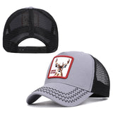 bee embroidery mesh baseball cap