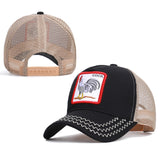 bee embroidery mesh baseball cap