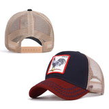 bee embroidery mesh baseball cap