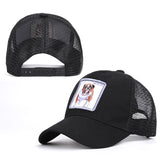 bee embroidery mesh baseball cap